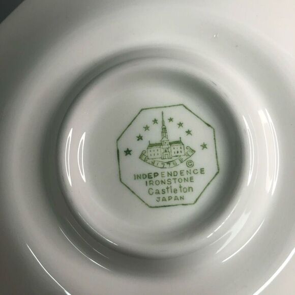 independence ironstone castleton japan replacement saucer white octagon classic - Picture 2 of 5